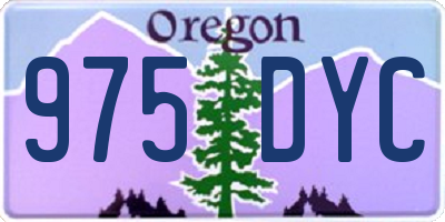 OR license plate 975DYC