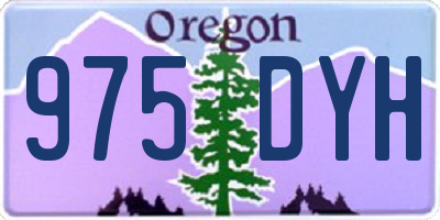 OR license plate 975DYH