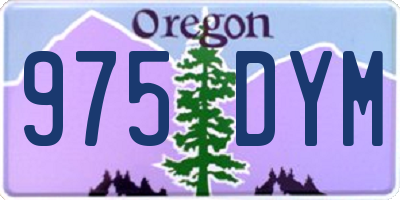 OR license plate 975DYM