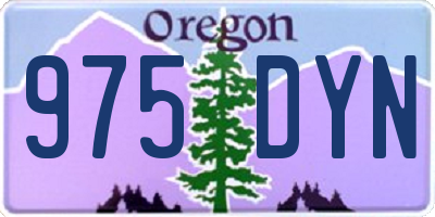 OR license plate 975DYN