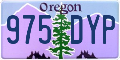 OR license plate 975DYP