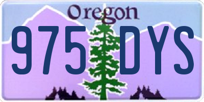 OR license plate 975DYS