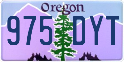 OR license plate 975DYT