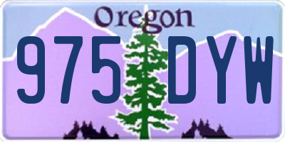 OR license plate 975DYW