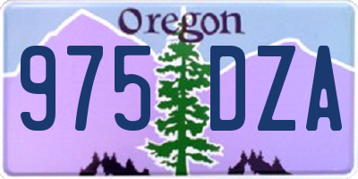 OR license plate 975DZA
