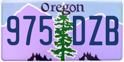 OR license plate 975DZB