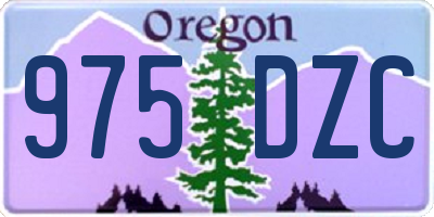 OR license plate 975DZC