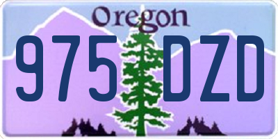 OR license plate 975DZD