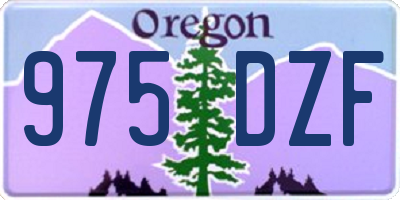 OR license plate 975DZF