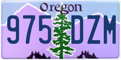 OR license plate 975DZM