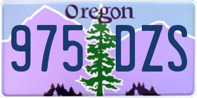 OR license plate 975DZS