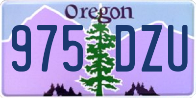 OR license plate 975DZU