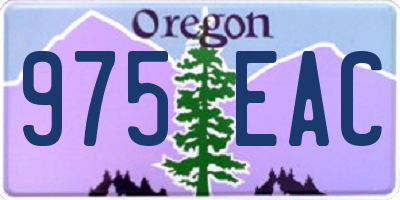 OR license plate 975EAC