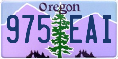 OR license plate 975EAI