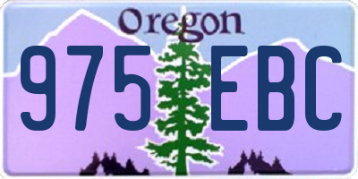 OR license plate 975EBC