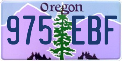 OR license plate 975EBF