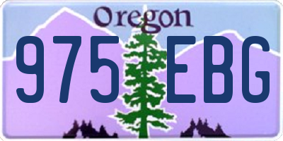 OR license plate 975EBG