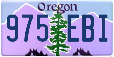 OR license plate 975EBI