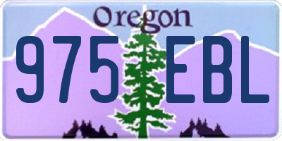OR license plate 975EBL