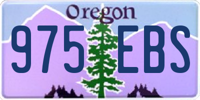 OR license plate 975EBS