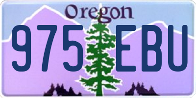 OR license plate 975EBU