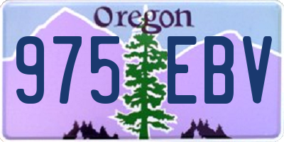 OR license plate 975EBV