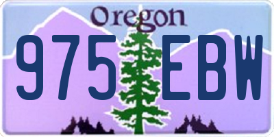 OR license plate 975EBW