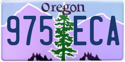 OR license plate 975ECA