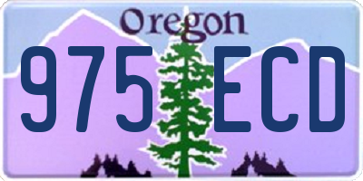 OR license plate 975ECD