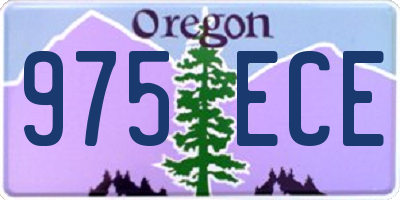 OR license plate 975ECE