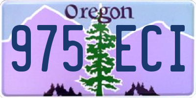 OR license plate 975ECI