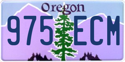 OR license plate 975ECM