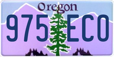 OR license plate 975ECO