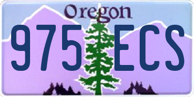 OR license plate 975ECS