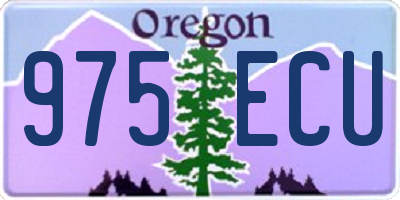 OR license plate 975ECU