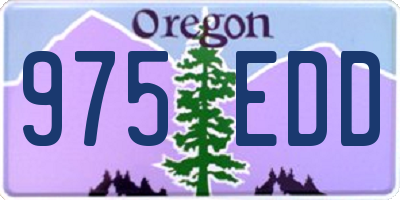 OR license plate 975EDD