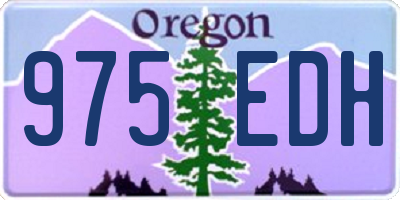 OR license plate 975EDH
