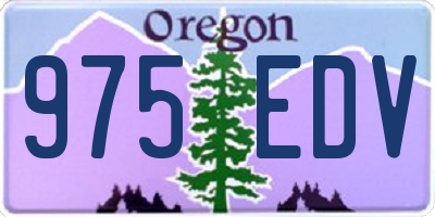 OR license plate 975EDV
