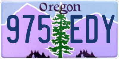 OR license plate 975EDY