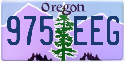 OR license plate 975EEG