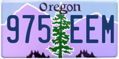 OR license plate 975EEM