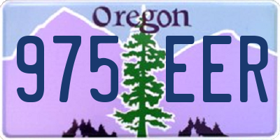 OR license plate 975EER