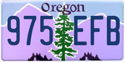 OR license plate 975EFB