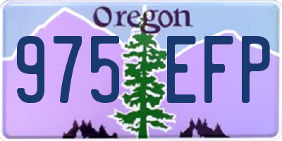 OR license plate 975EFP