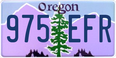 OR license plate 975EFR