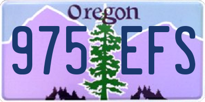 OR license plate 975EFS