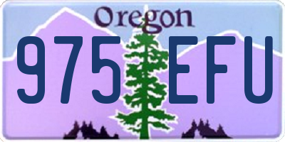 OR license plate 975EFU
