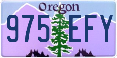 OR license plate 975EFY