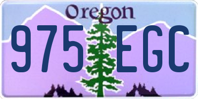 OR license plate 975EGC