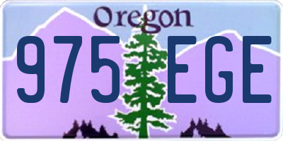 OR license plate 975EGE